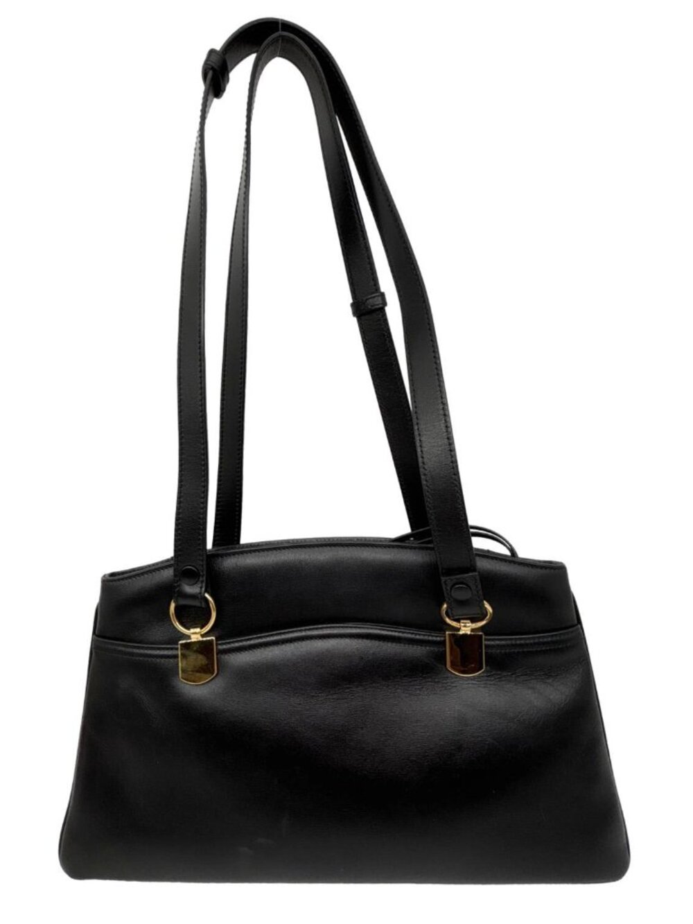Gucci Arli Large Calfskin Leather Top Handle Shoulder Bag Black 550130 - Picture 3 of 13
